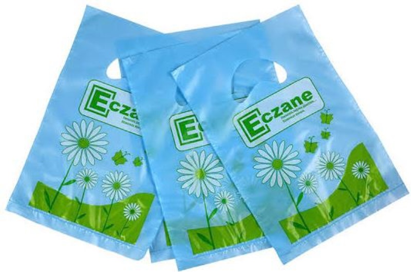 Bio El Geçme Eczane Poşeti Tabletlik - Mavi 15 × 25 Cm  (1 Kg)